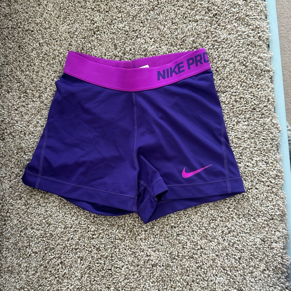 Purple Nike spandex